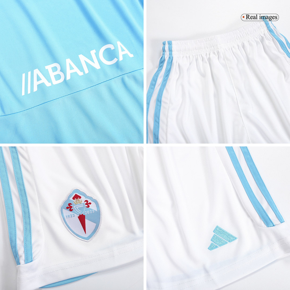 23-24 Celta Vigo Home Kids Kit Jersey+Shorts