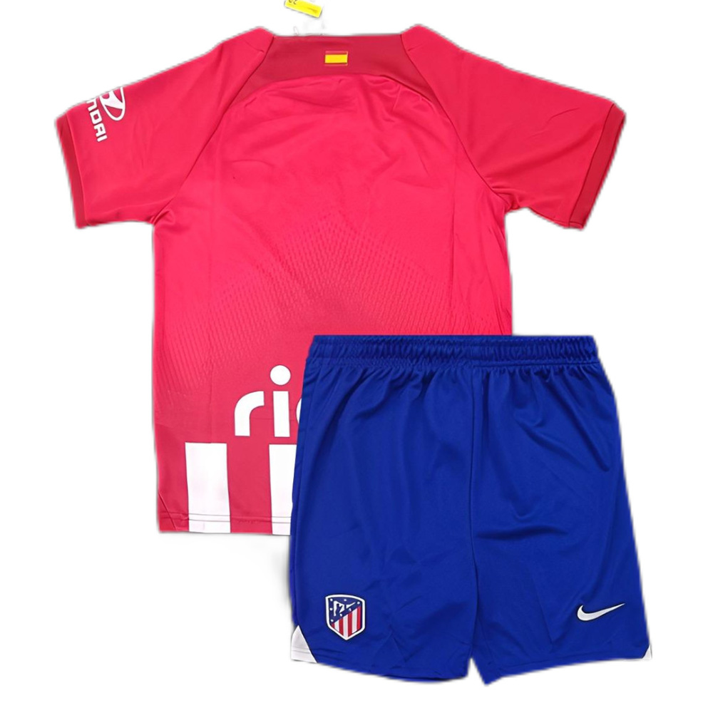 23-24 Atletico Madrid Home Kids Kit Jersey+Shorts
