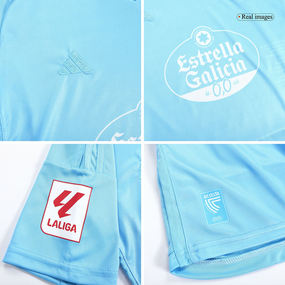 23-24 Celta Vigo Home Kids Kit Jersey+Shorts