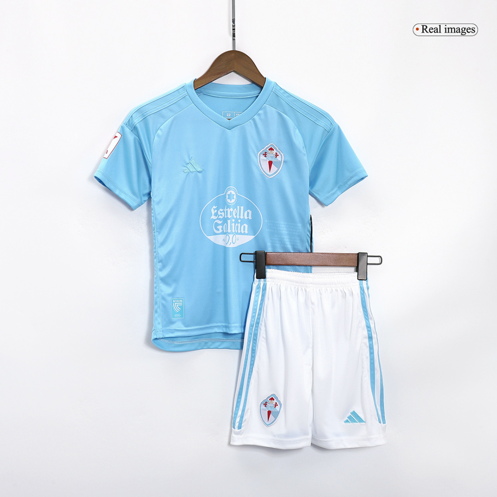 23-24 Celta Vigo Home Kids Kit Jersey+Shorts