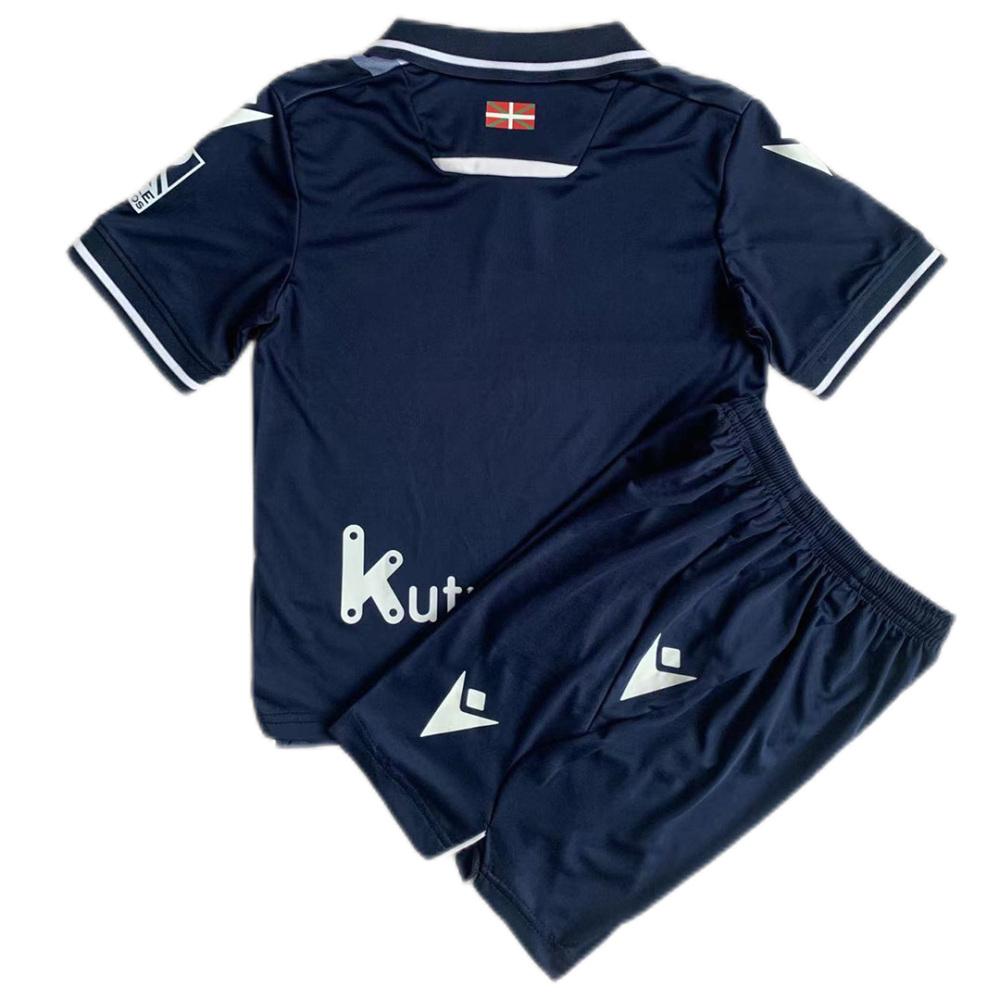23-24 Real Sociedad Away Kids Kit Jersey+Shorts