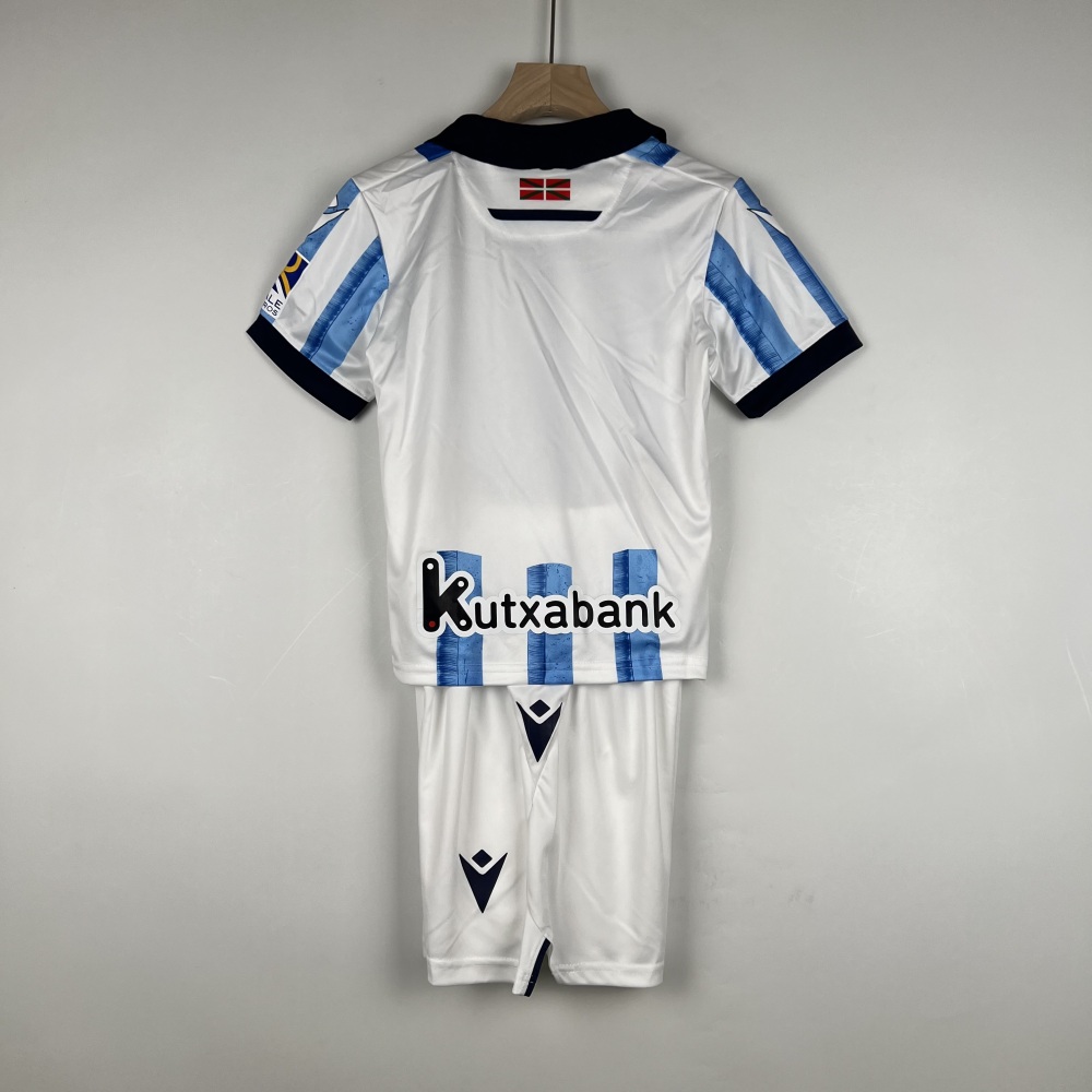 23-24 Real Sociedad Home Kids Kit Jersey+Shorts