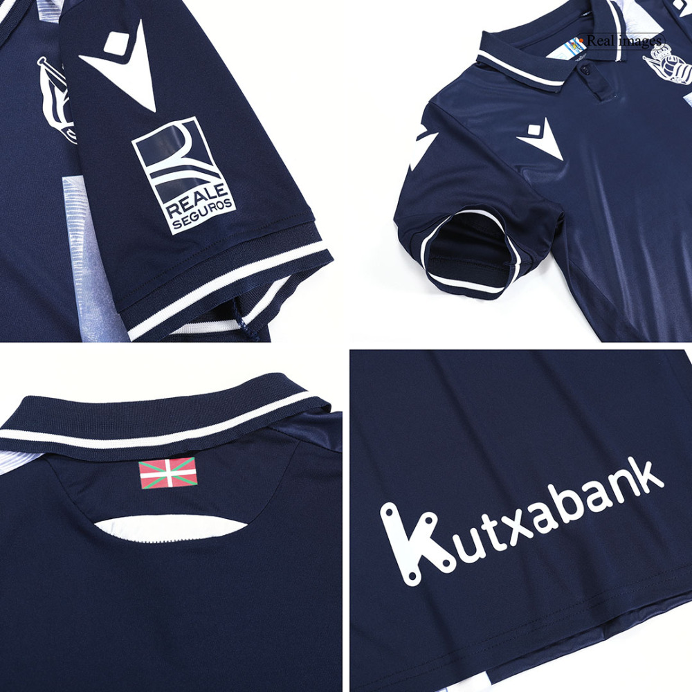 23-24 Real Sociedad Away Kids Kit Jersey+Shorts