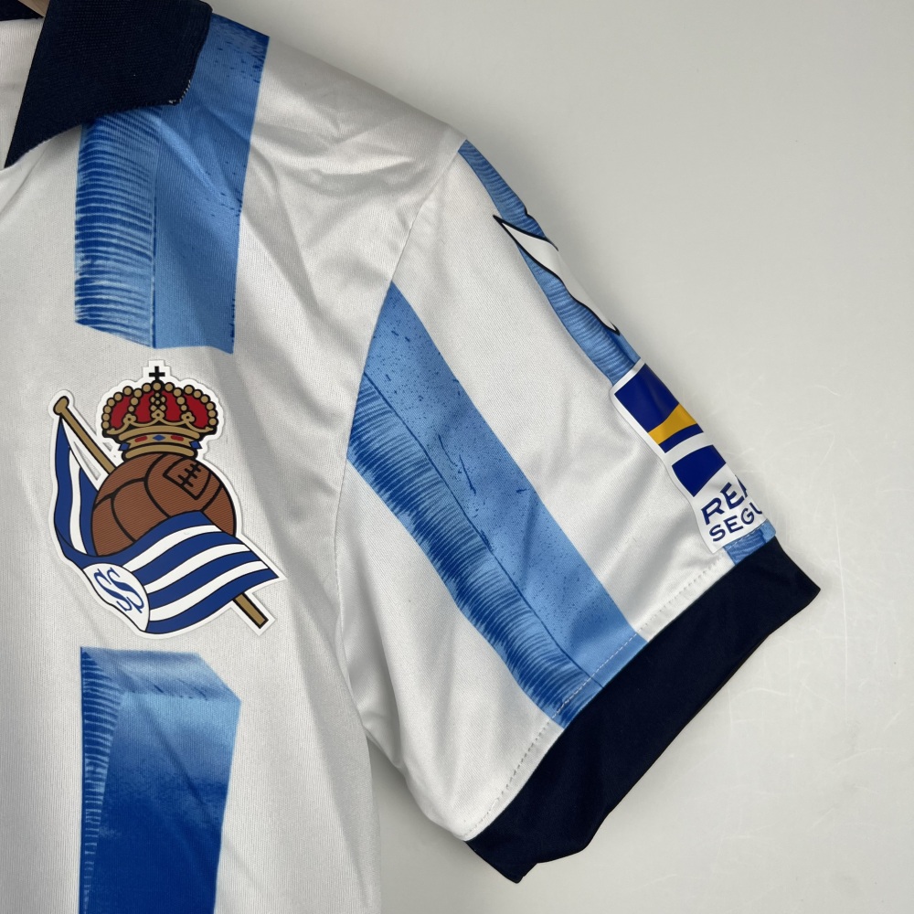 23-24 Real Sociedad Home Kids Kit Jersey+Shorts