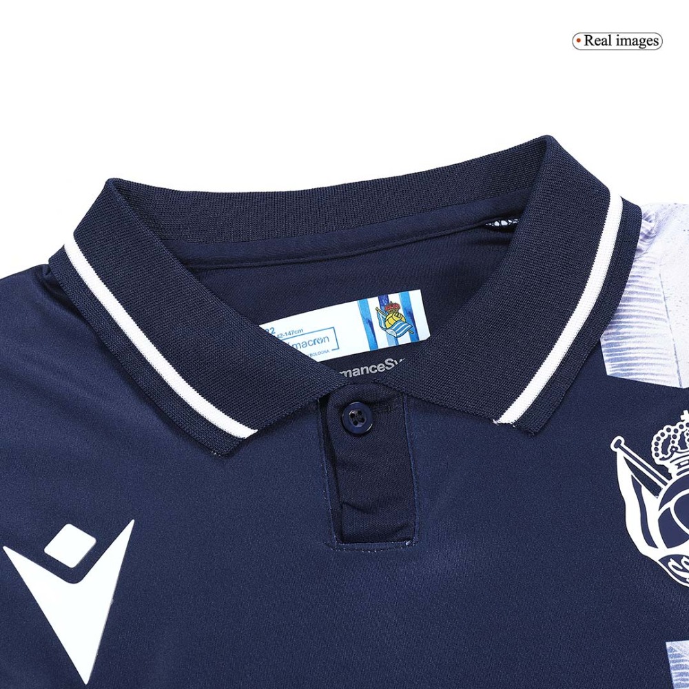 23-24 Real Sociedad Away Kids Kit Jersey+Shorts
