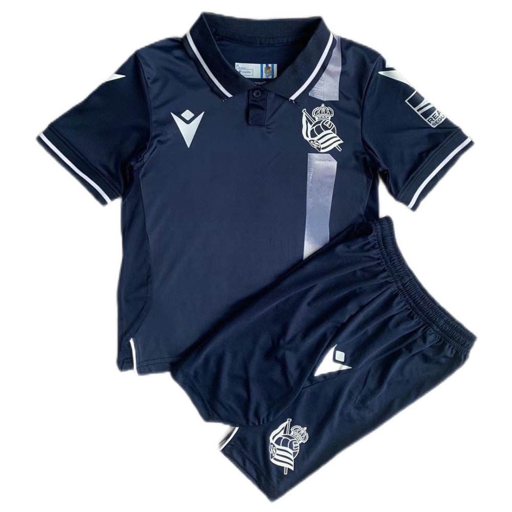 23-24 Real Sociedad Away Kids Kit Jersey+Shorts