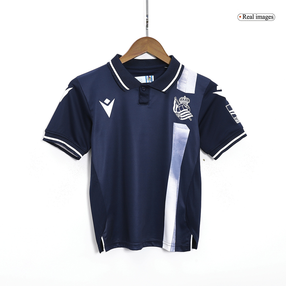 23-24 Real Sociedad Away Kids Kit Jersey+Shorts