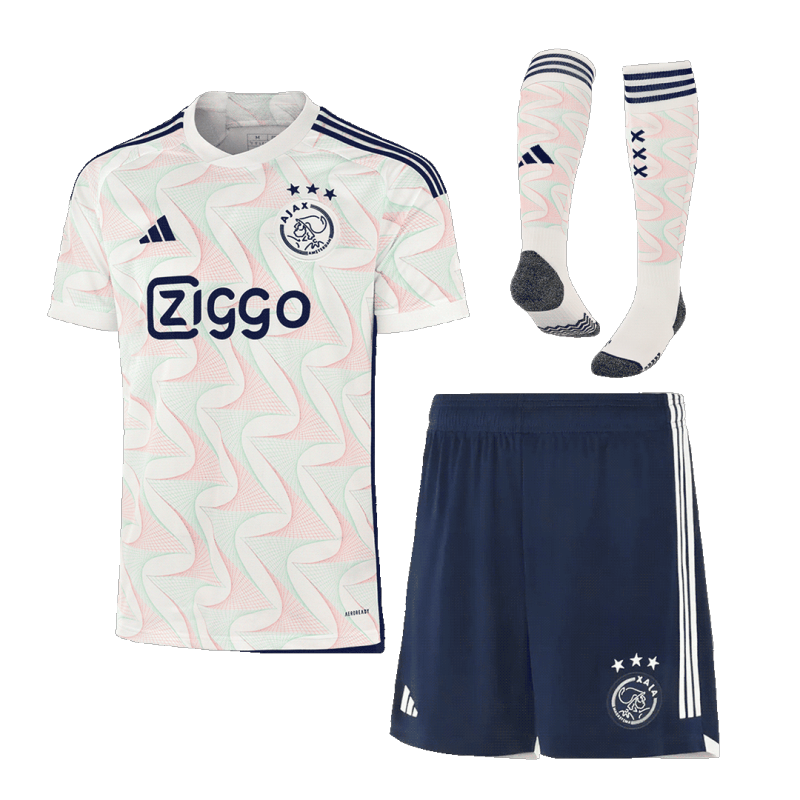 23-24 Ajax Away Whole Kit Jersey+Shorts+Socks