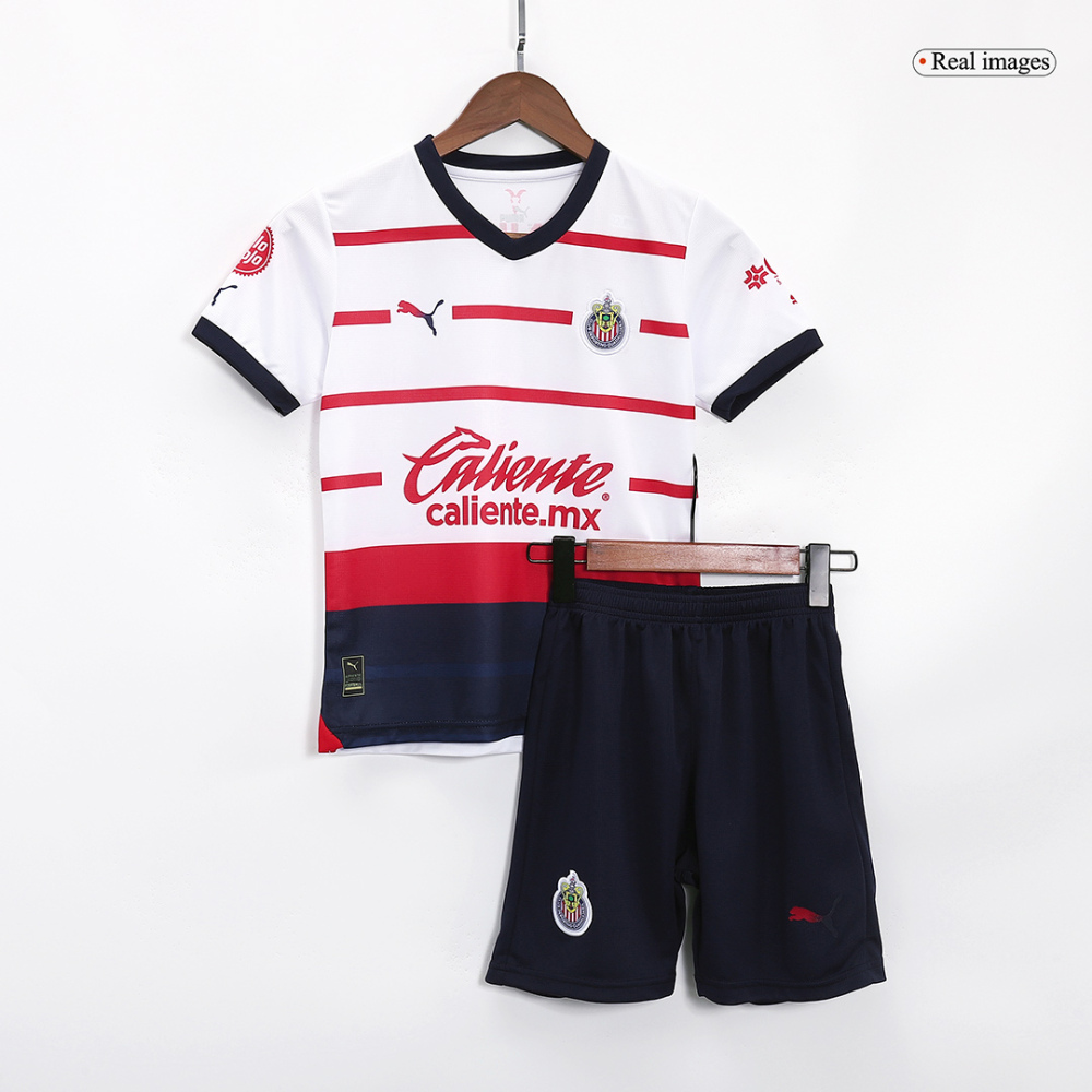23-24 Chivas  Away Kids Kit Jersey+Shorts