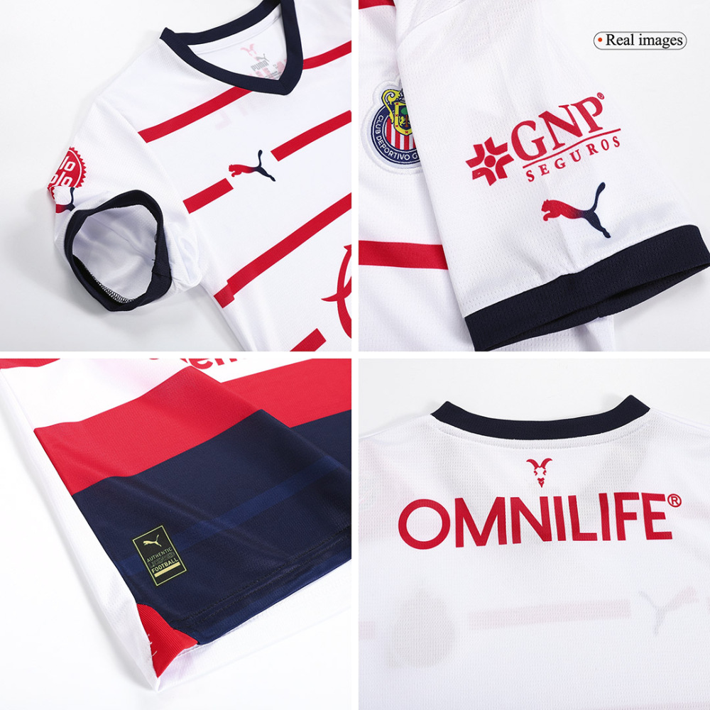 23-24 Chivas  Away Kids Kit Jersey+Shorts