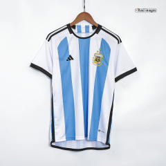 2022 Argentina World Cup Champion Edition 3 stars Home Jersey