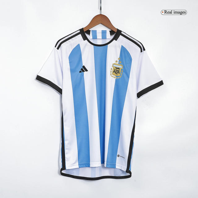 2022 Argentina World Cup Champion Edition 3 stars Home Jersey