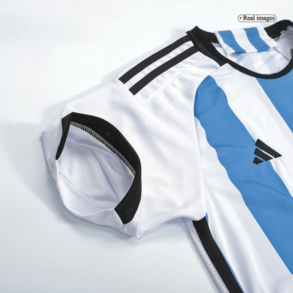 2022 Argentina World Cup Champion Edition 3 stars Home Jersey