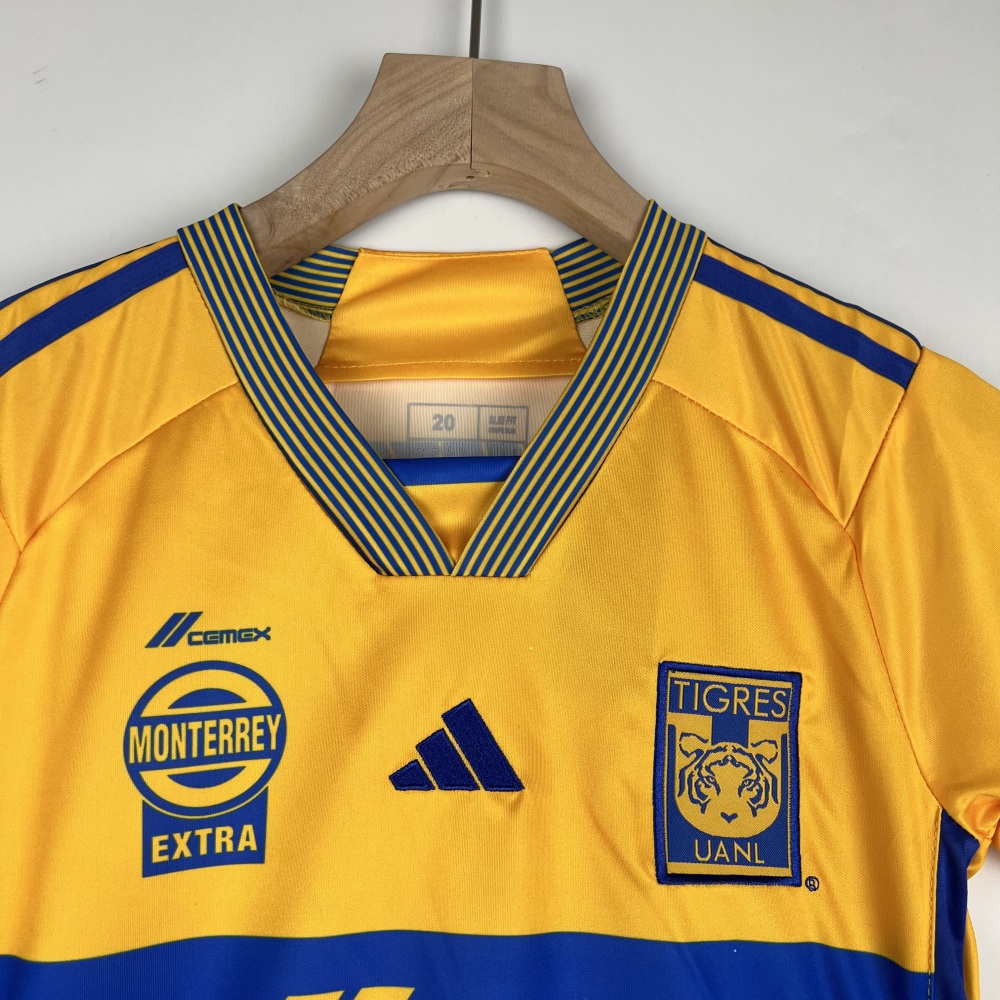 23-24 Tigres UANL  Home Kids Kit Jersey+Shorts