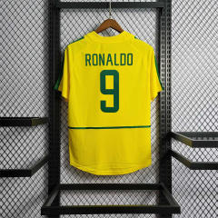 2002 Brazil World Cup Home Retro Jersey