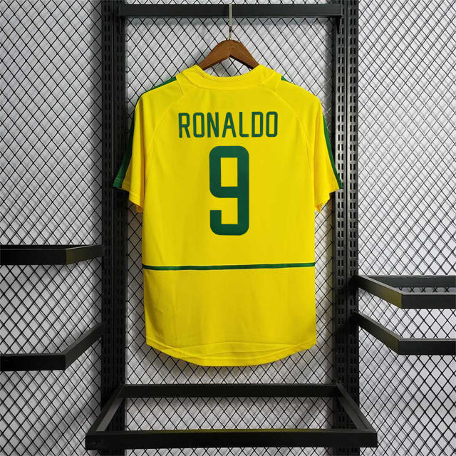 2002 Brazil World Cup Home Retro Jersey