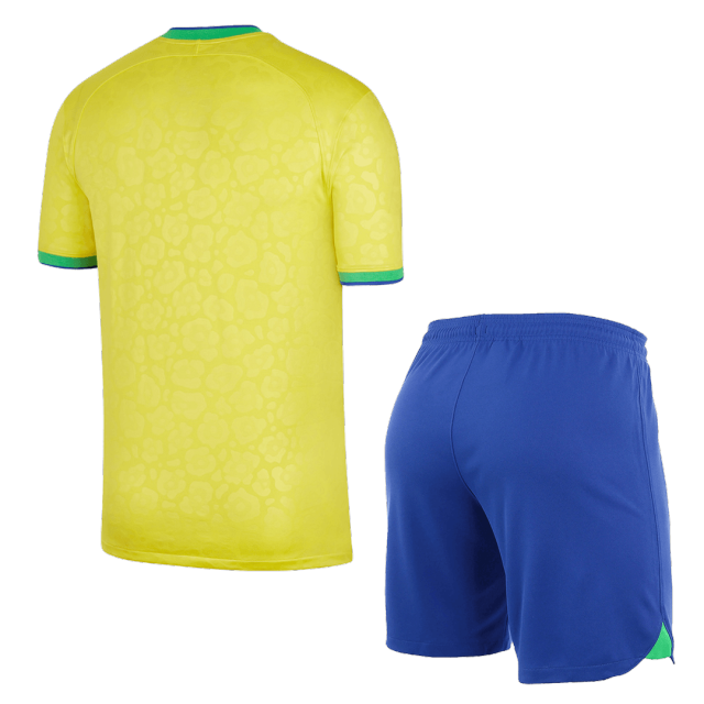 2022 Brazil World Cup Home Kit Jersey+Shorts