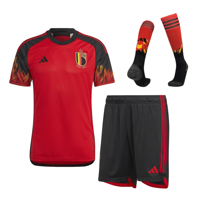 2022 Belgium World Cup Home Whole Kit Jersey+Shorts+Socks