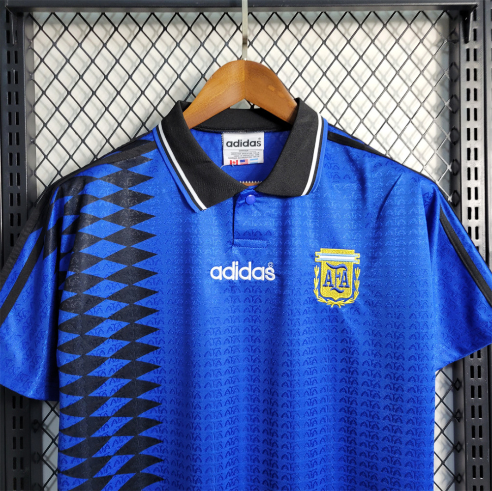 1994 Argentina World Cup Soccer Away Retro Jersey