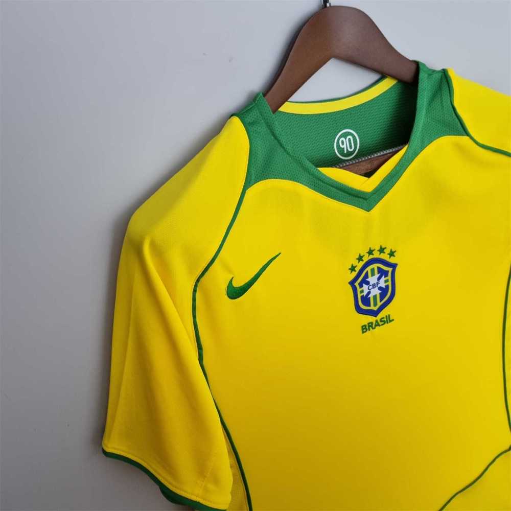 2004 Brazil World Cup Home Retro Jersey