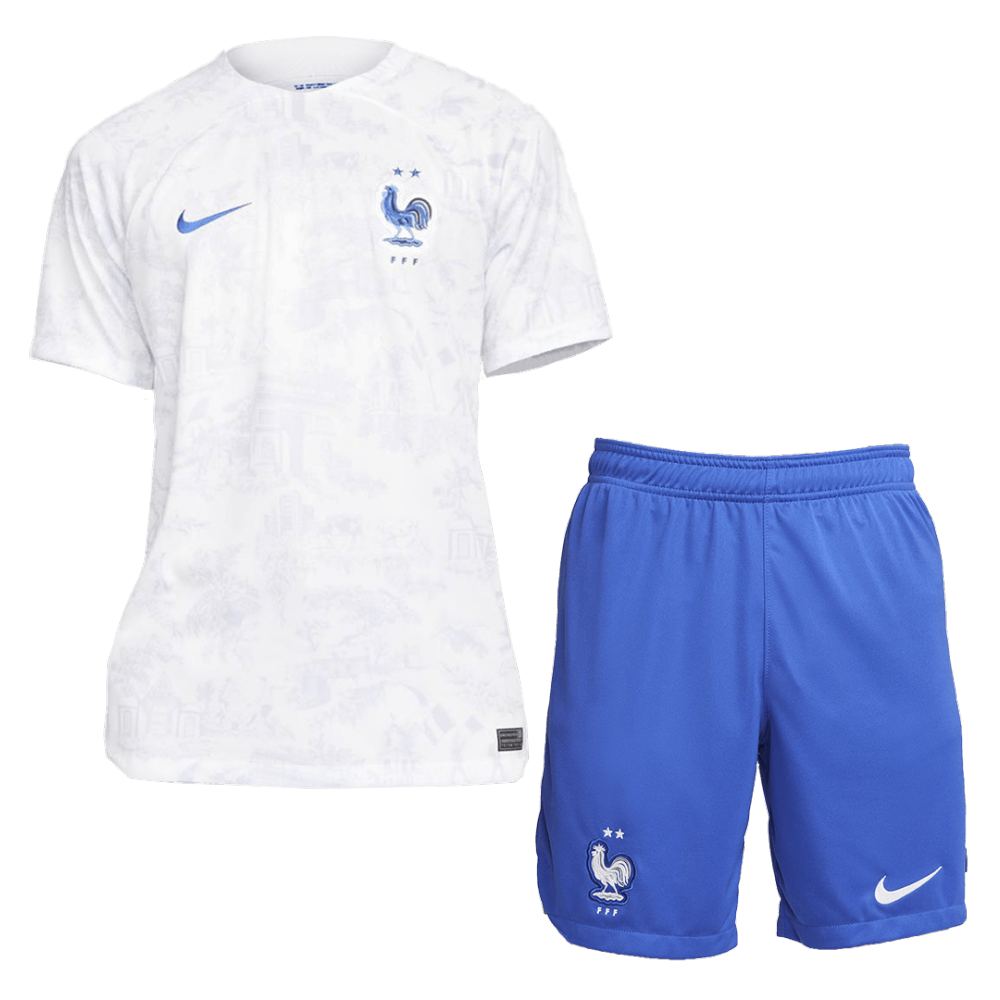 2022 France World Cup Away Whole Kit Jersey+Shorts+Socks
