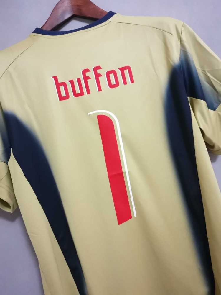 2006 Italy Home World Cup Goalkeeper Retro Jersey