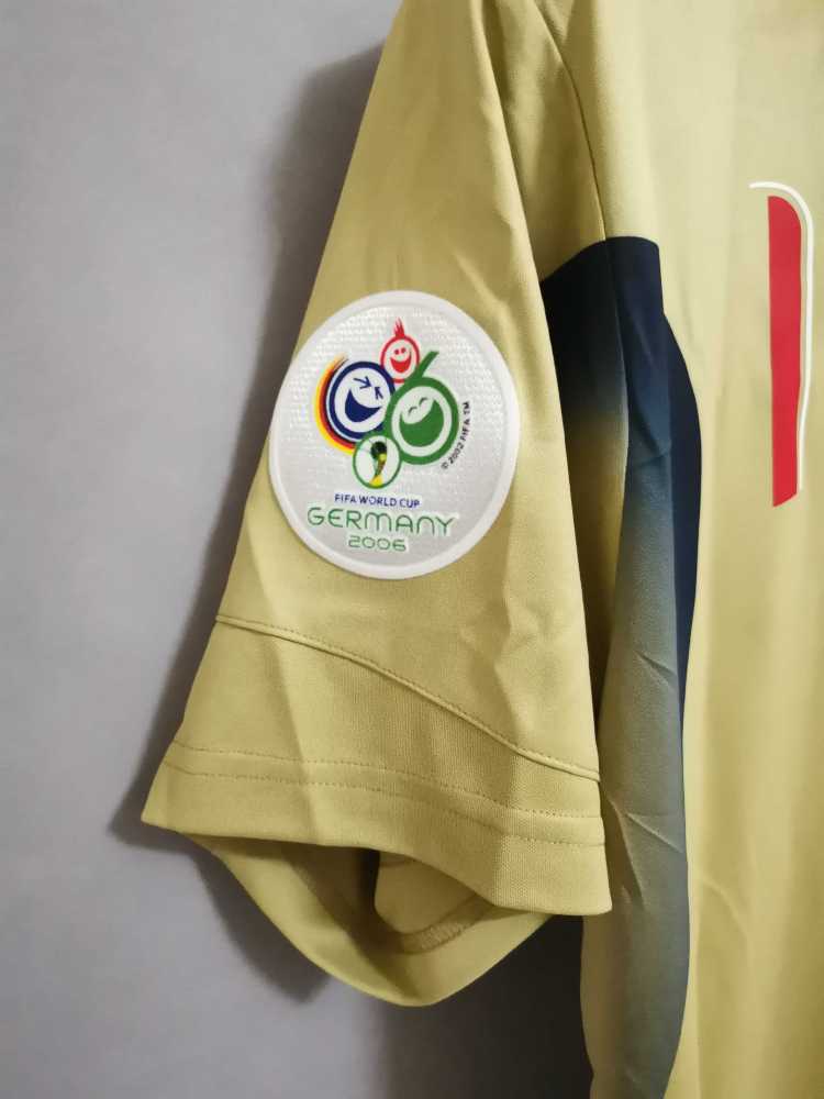 2006 Italy Home World Cup Goalkeeper Retro Jersey