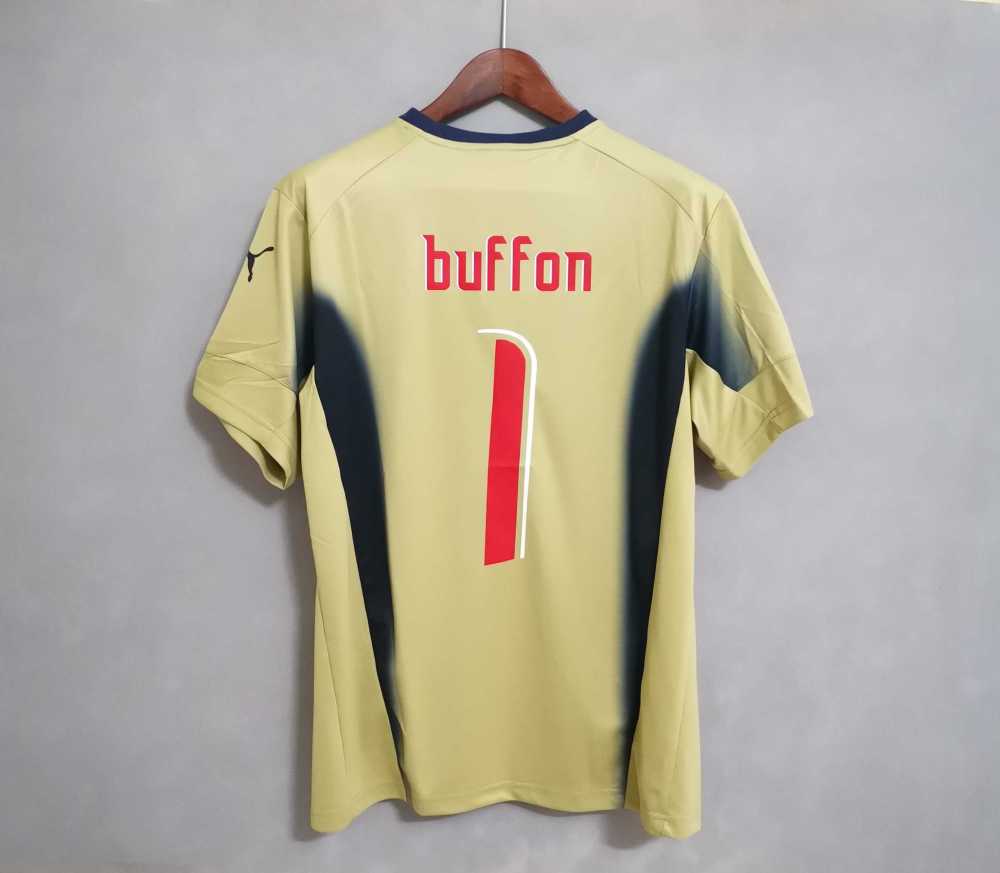 2006 Italy Home World Cup Goalkeeper Retro Jersey
