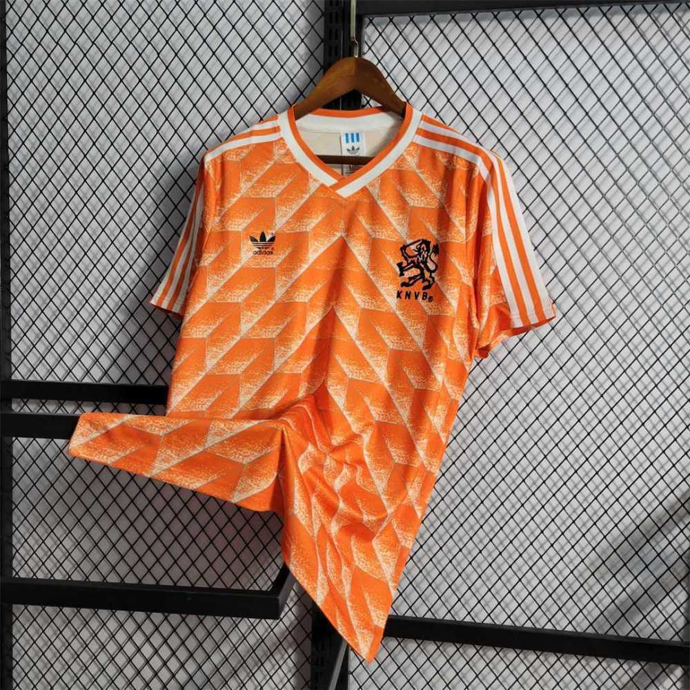 1998 Netherlands  Home World Cup Retro Jersey