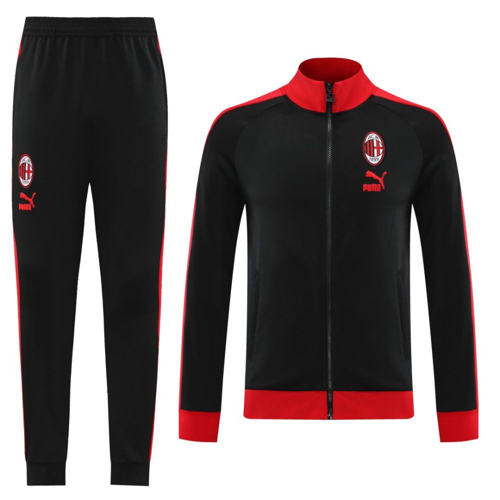 AC Milan Training Jacket Kit (Top+Pants) Black 2023