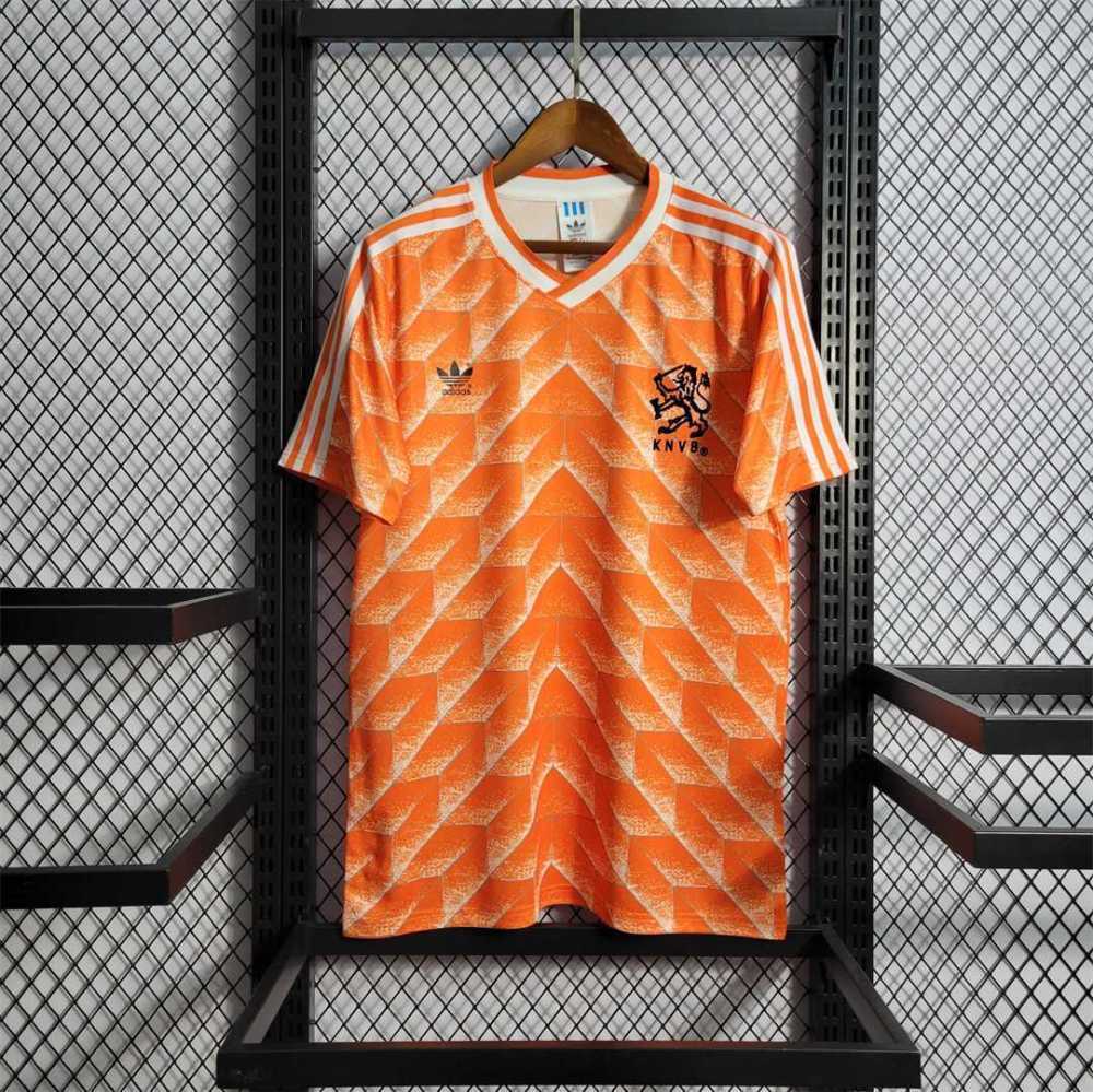 1998 Netherlands  Home World Cup Retro Jersey