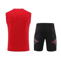 Bayern Munich Sleeveless Training Kit (Top+Shorts) Red 2023/24