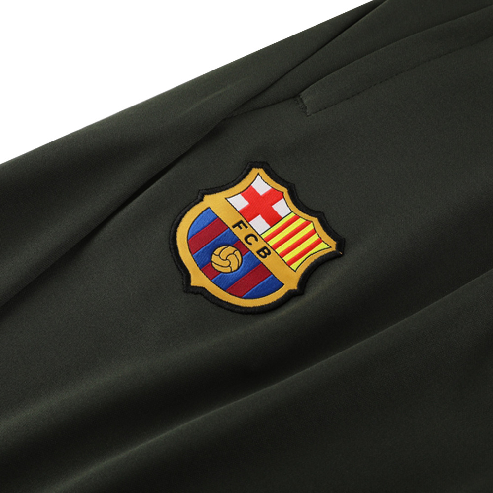Barcelona Zipper Sweatshirt Kit(Top+Pants) White 2023/24