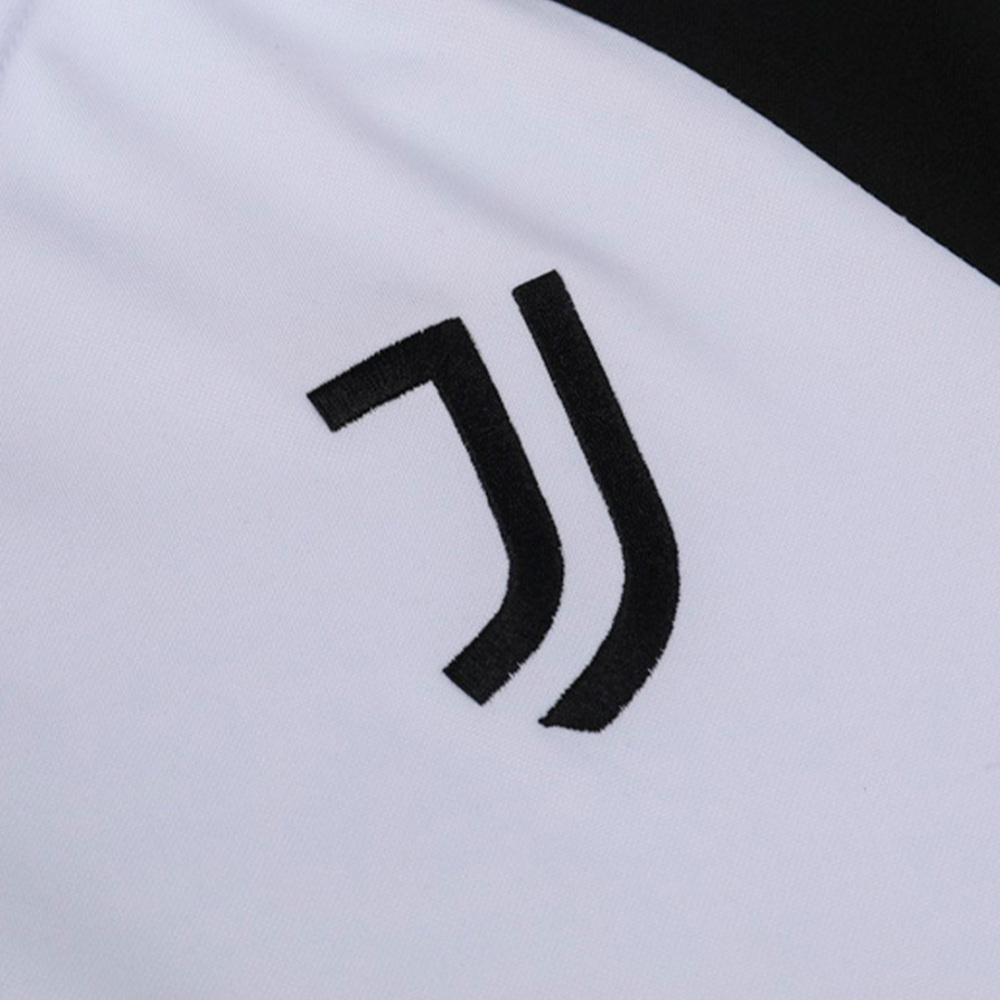 Kids Juventus Zipper Sweatshirt Kit(Top+Pants) White 2023/24