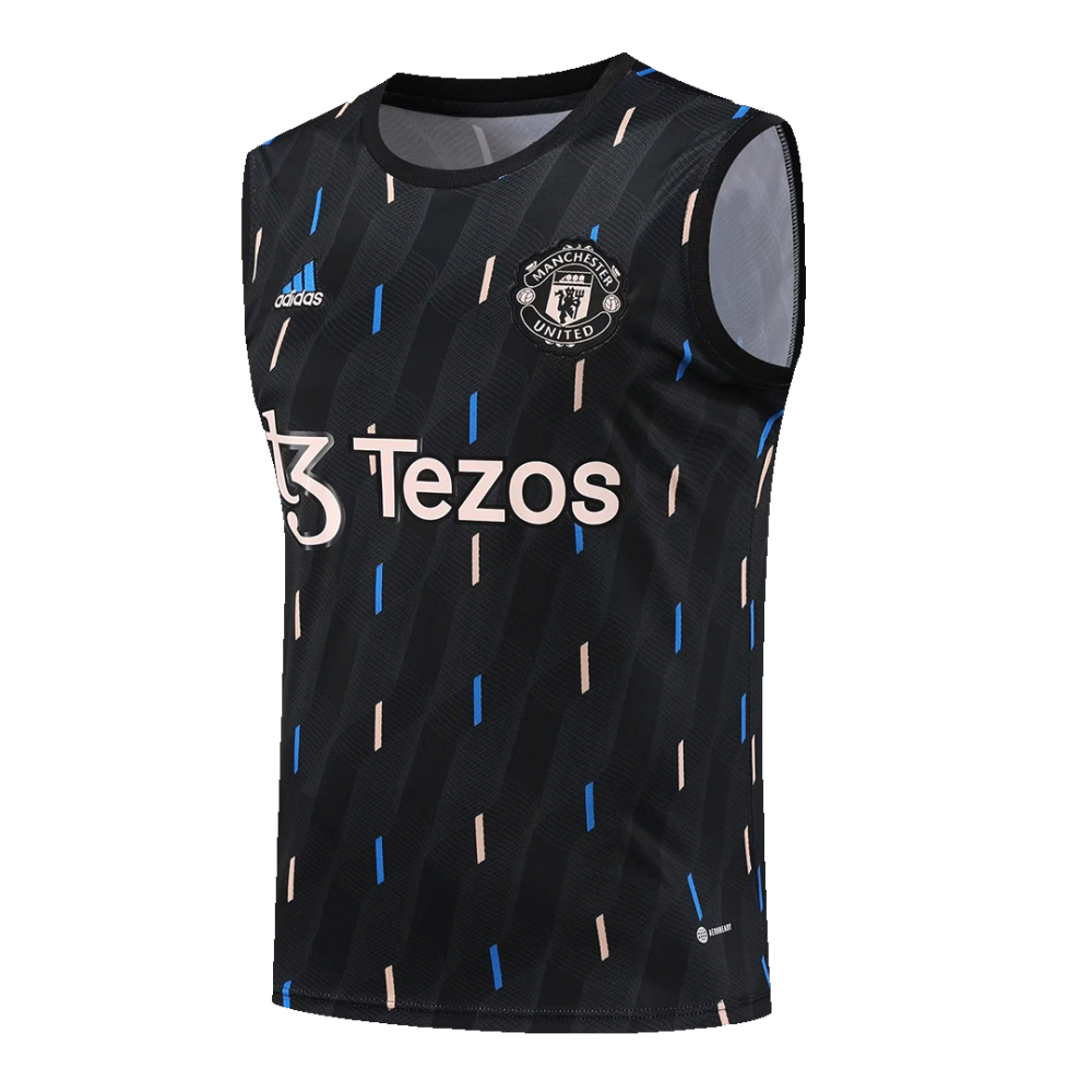 Manchester United Sleeveless Training Kit (Top+Shorts) Black 2022/23