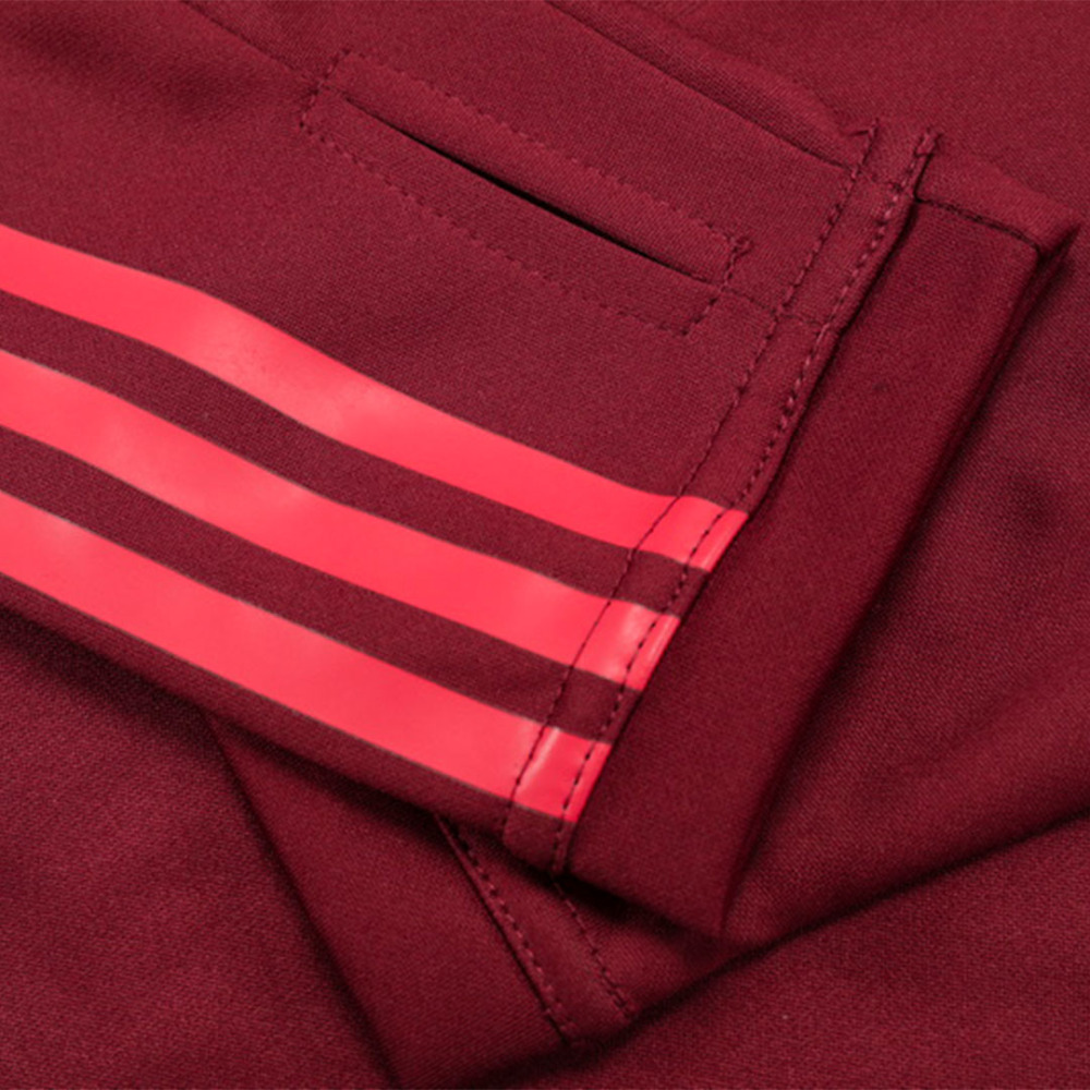 Manchester United Zipper Sweatshirt Kit(Top+Pants) Red 2023/24