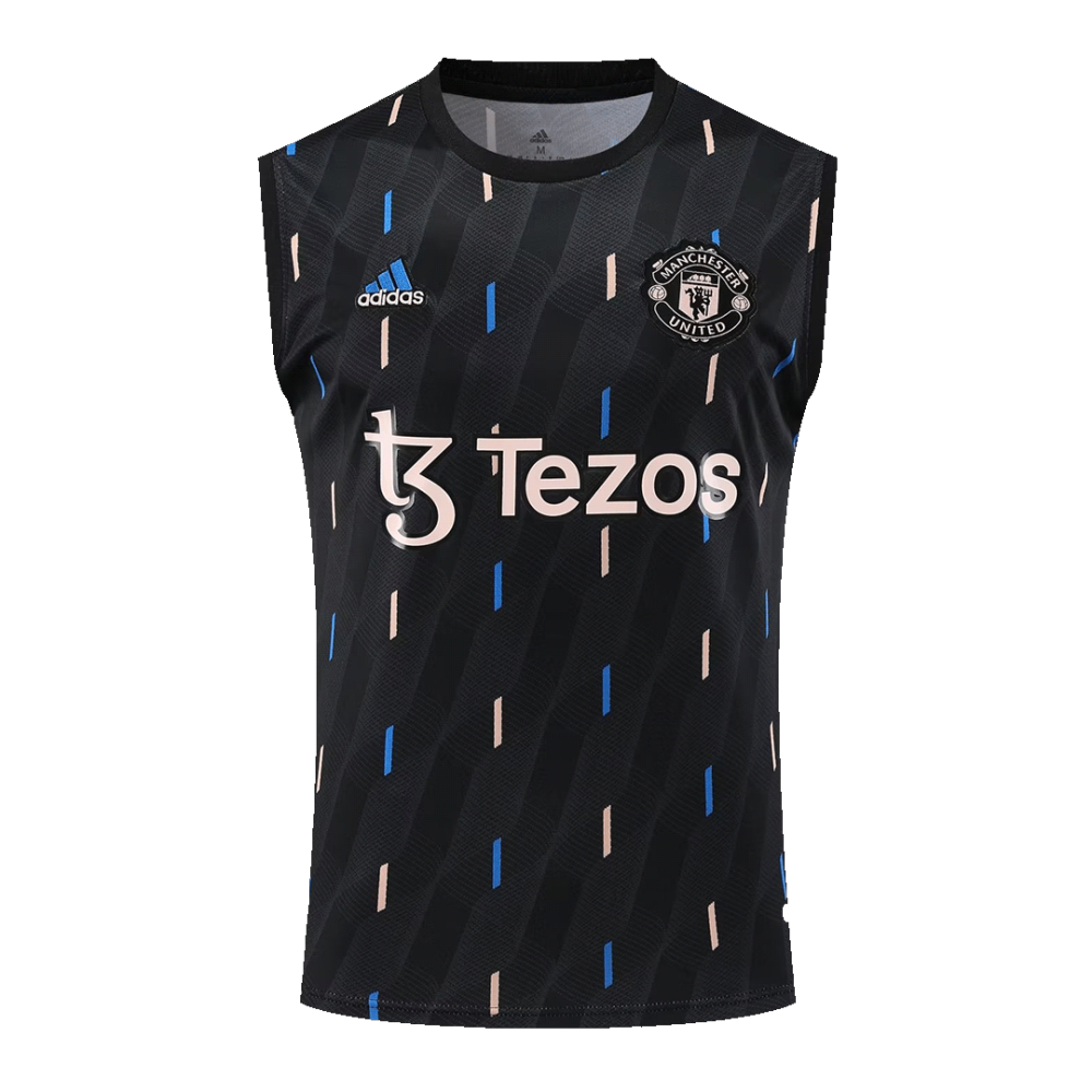 Manchester United Sleeveless Training Kit (Top+Shorts) Black 2022/23