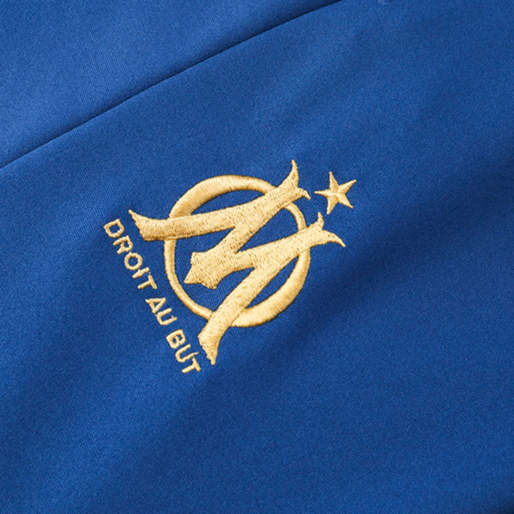 Kids Marseille Zipper Sweatshirt Kit(Top+Pants) Blue 2023/24