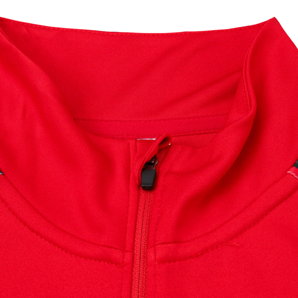 Kids Napoli Zipper Sweatshirt Kit(Top+Pants) Red 2023/24