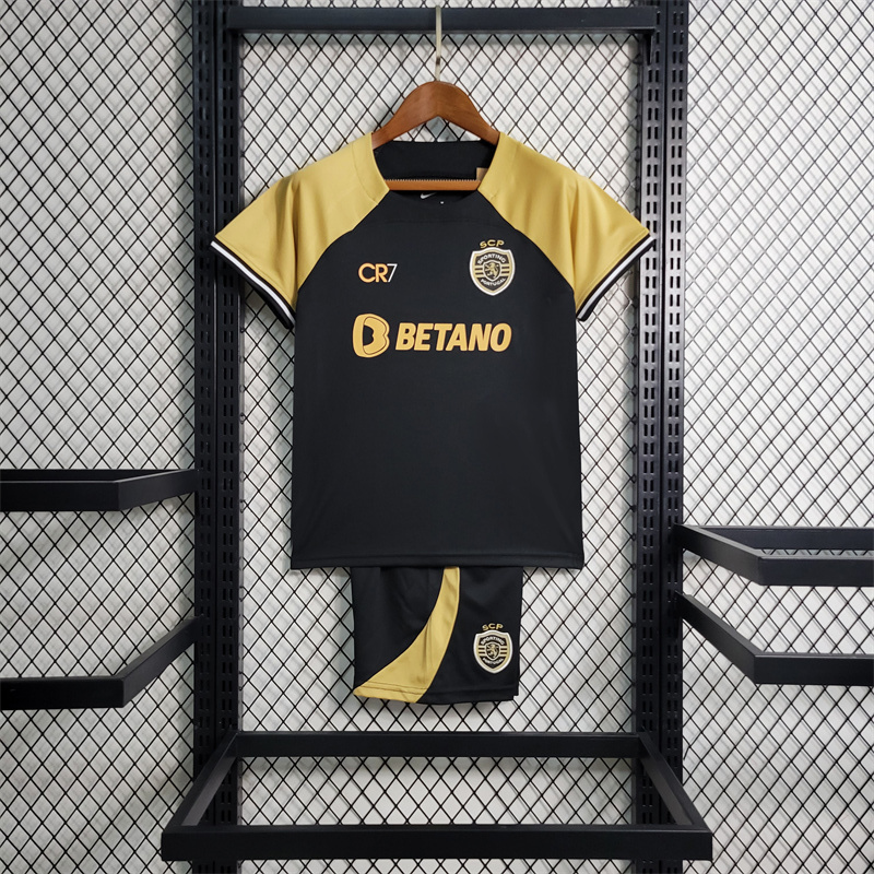 23-24 Sporting CP Third Away Kids Kit Jersey+Shorts