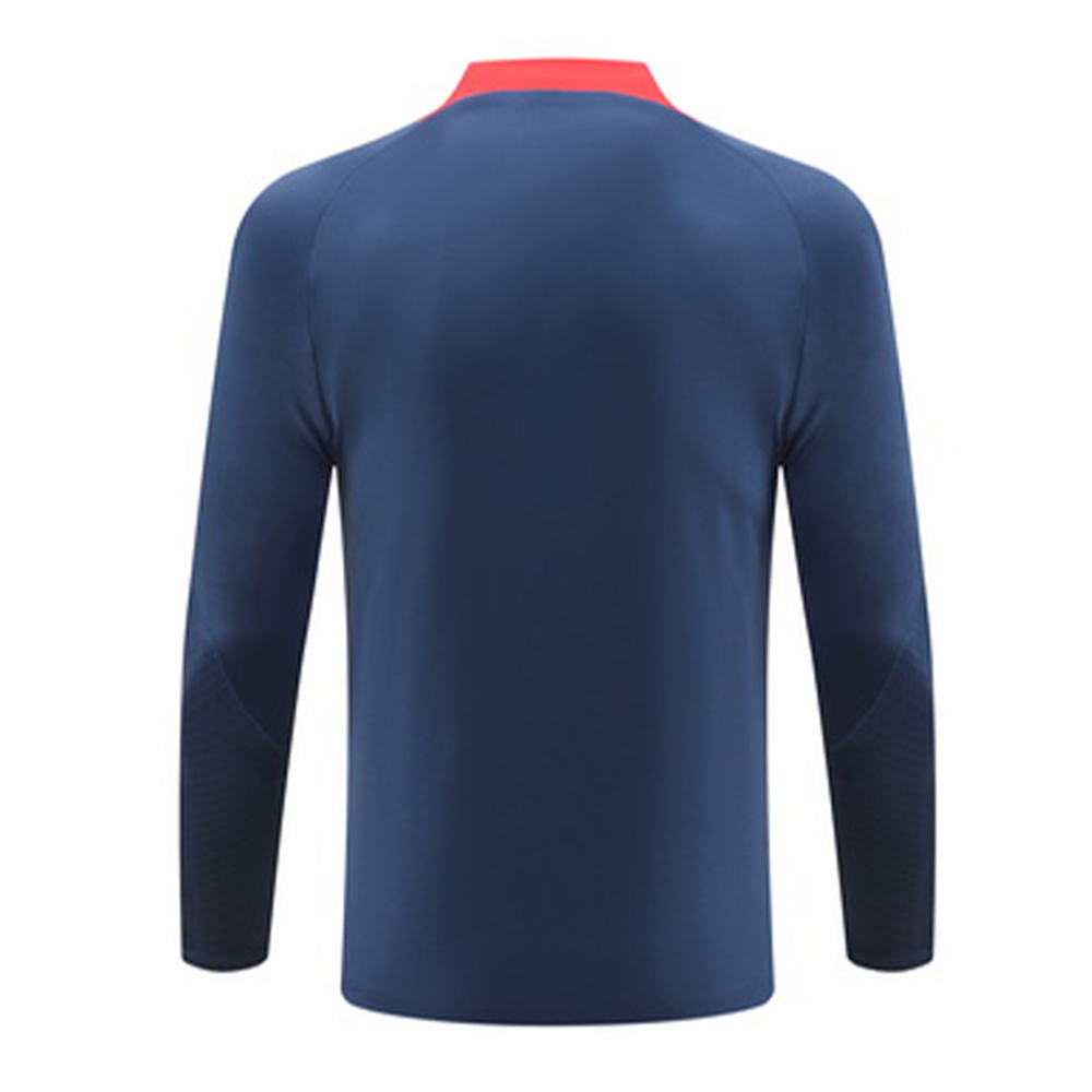 Kids PSG Zipper Sweatshirt Kit(Top+Pants) Navy 2023/24