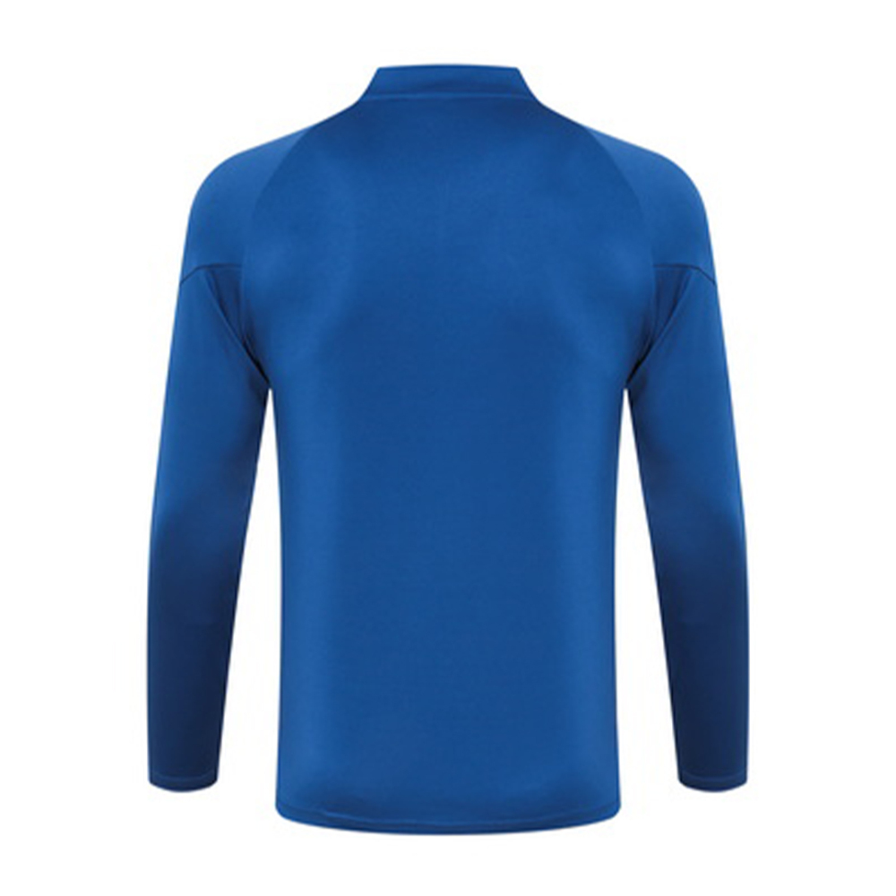 Marseille Zipper Sweatshirt Kit(Top+Pants) Blue 2023/24
