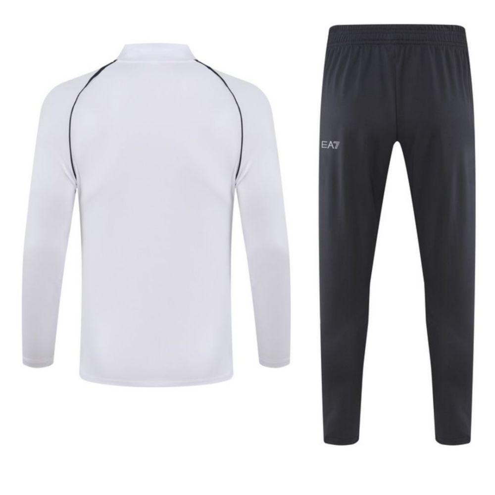 Napoli Zipper Sweatshirt Kit(Top+Pants) White 2023/24