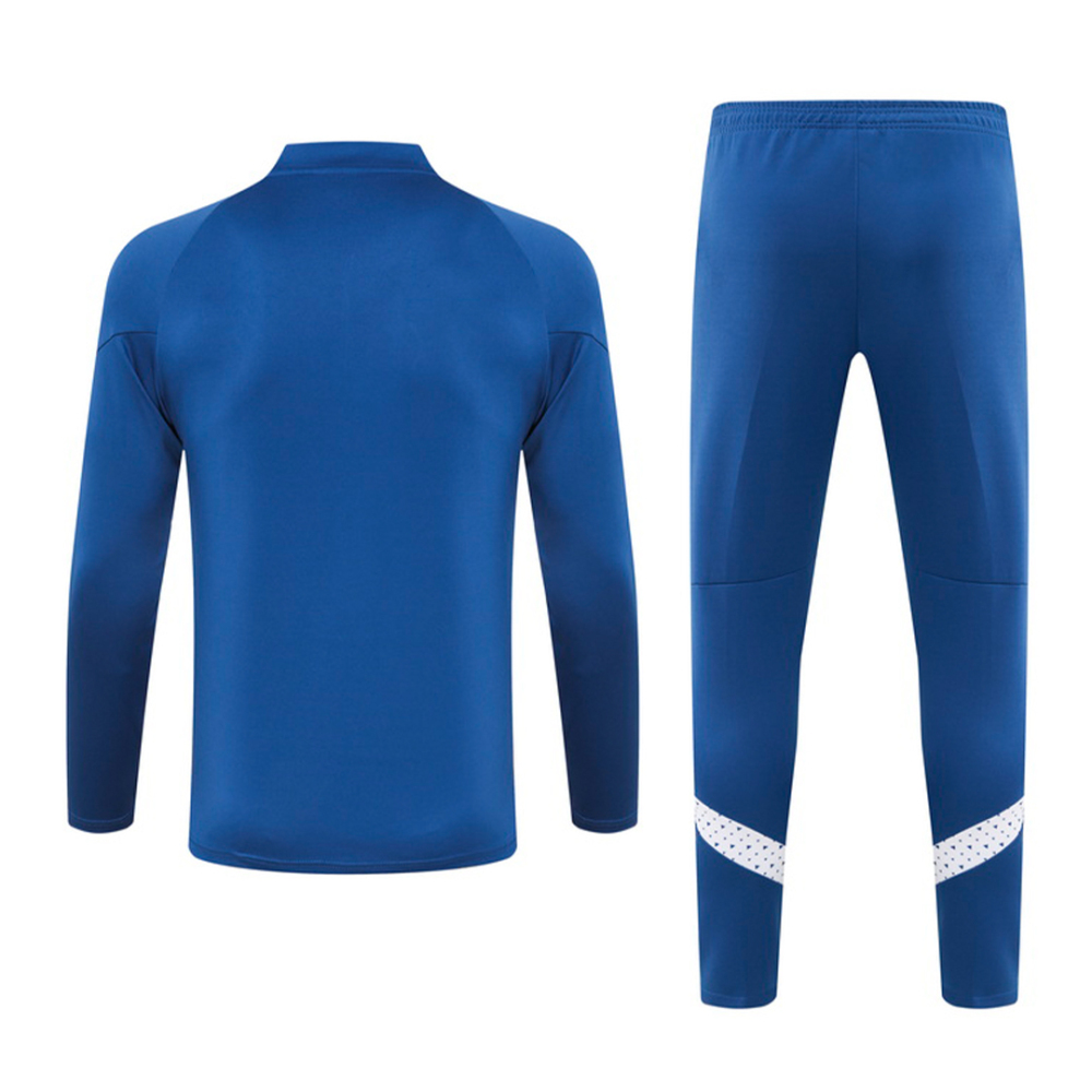 Marseille Zipper Sweatshirt Kit(Top+Pants) Blue 2023/24