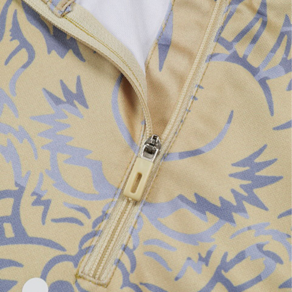 Real Madrid Zipper Sweatshirt Kit(Top+Pants) Yellow 2023/24