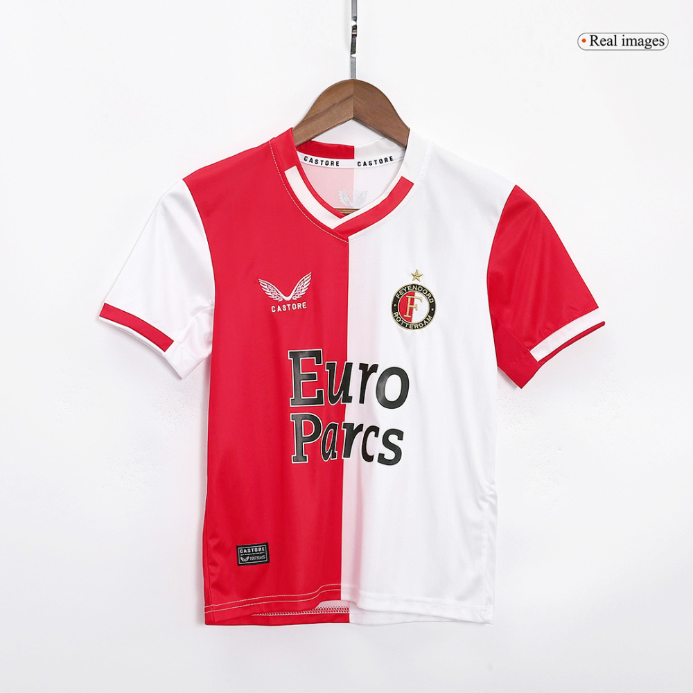 23-24 Feyenoord Home Kids Kit Jersey+Shorts