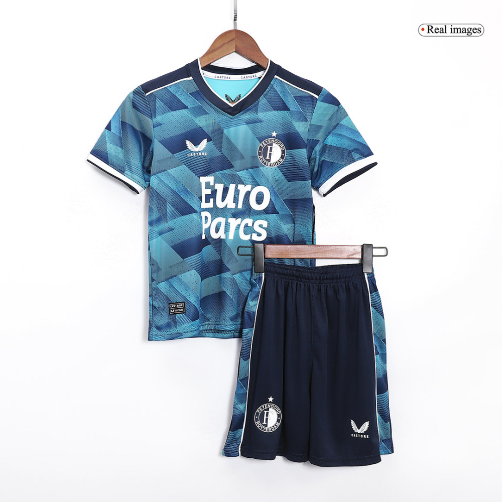 23-24 Feyenoord Away Kids Kit Jersey+Shorts