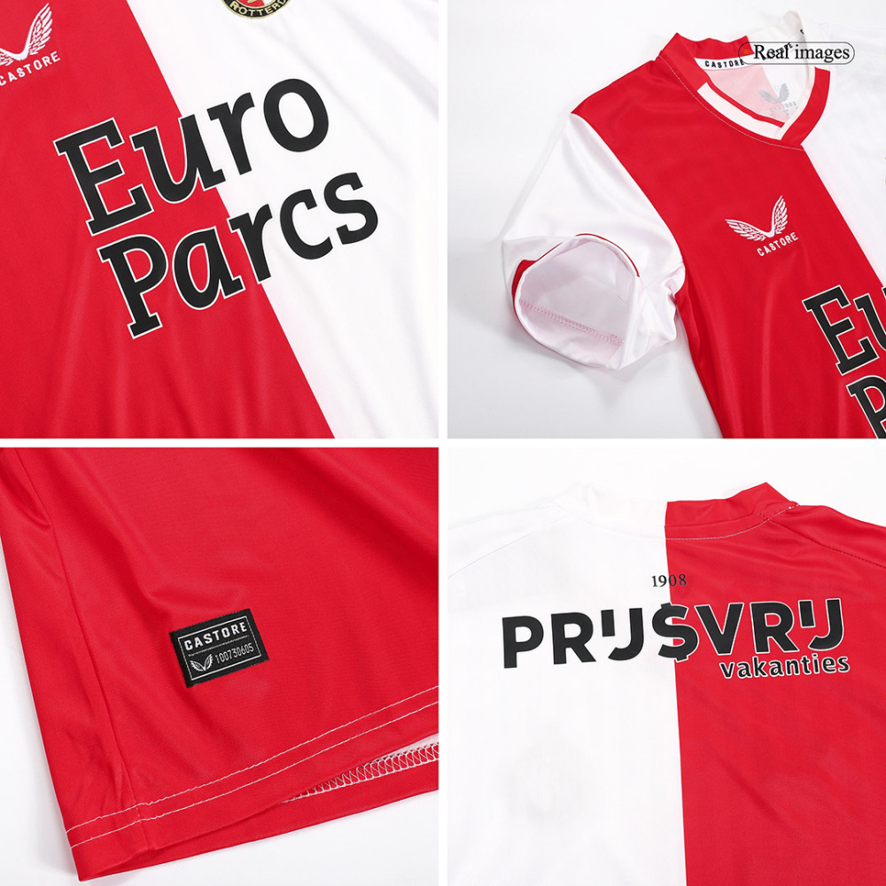 23-24 Feyenoord Home Kids Kit Jersey+Shorts