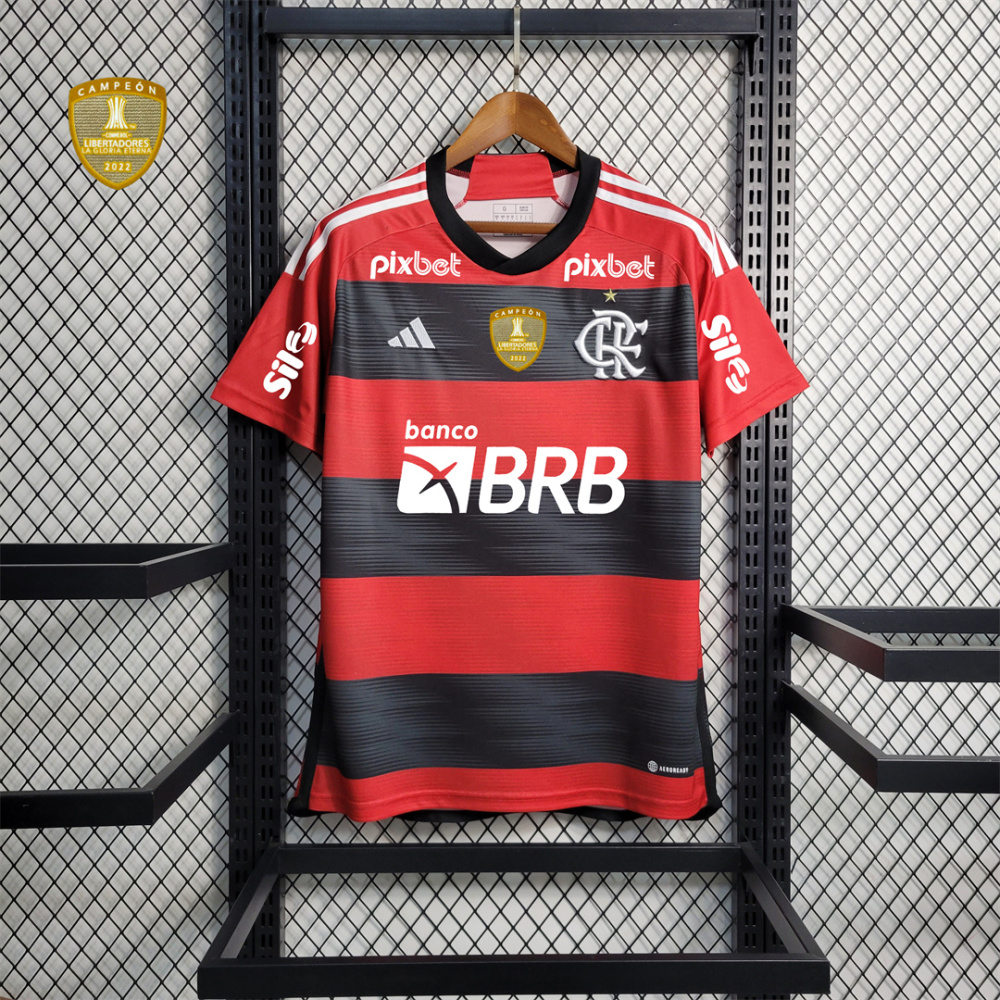 23-24 CR Flamengo Home Jersey Fan Edition