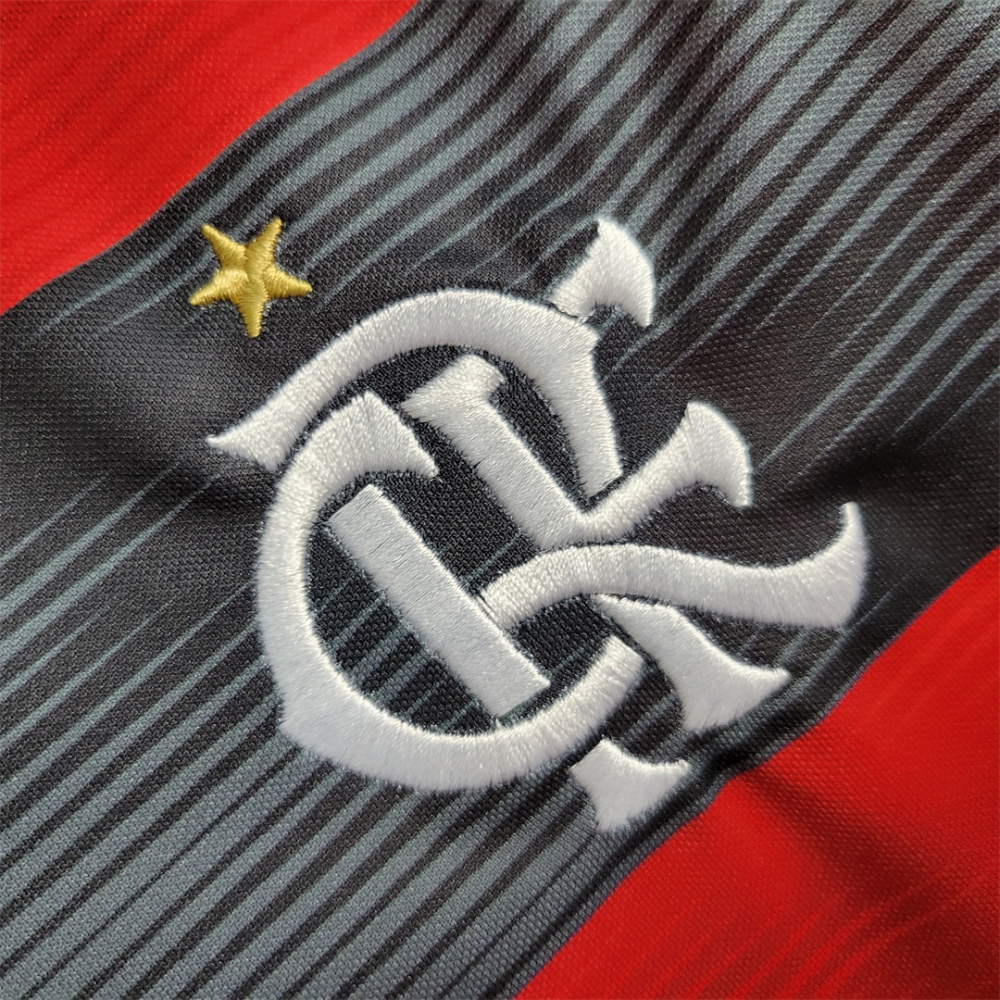 23-24 CR Flamengo Home Jersey Kids Kit Jersey+Shorts